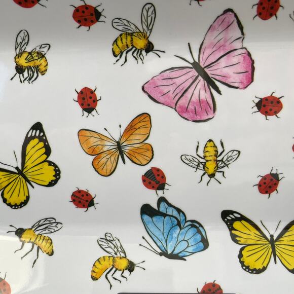 SPRING GATHERINGS Spring Pop of Color Butterflies Melamine Serving Tray 18x6 NEW - Picture 7 of 13